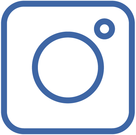 Logo instagram Bleu Auto ecole malley
